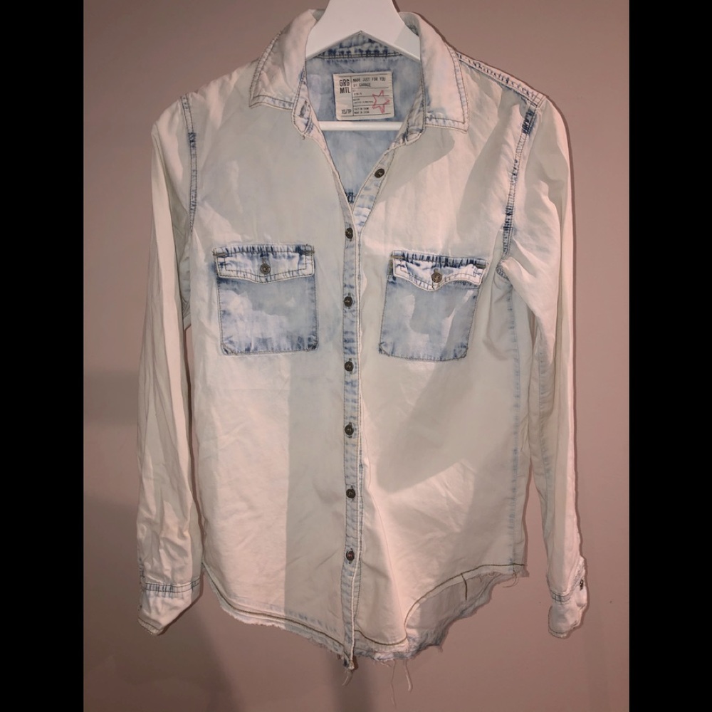 Garage Acid Wash Denim Shirt